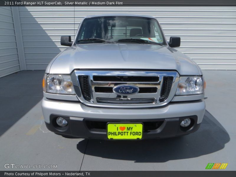 Silver Metallic / Medium Dark Flint 2011 Ford Ranger XLT SuperCab