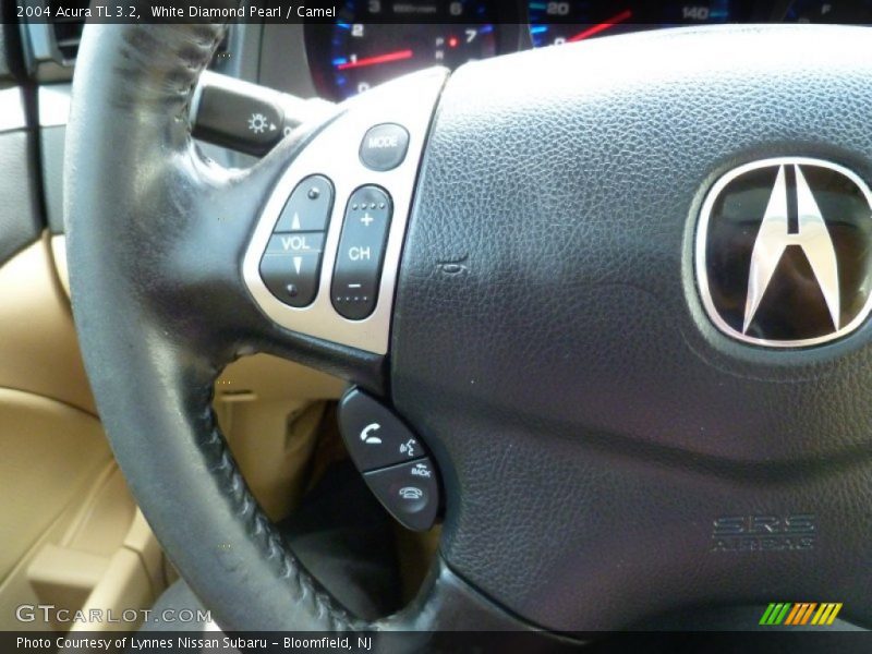 White Diamond Pearl / Camel 2004 Acura TL 3.2
