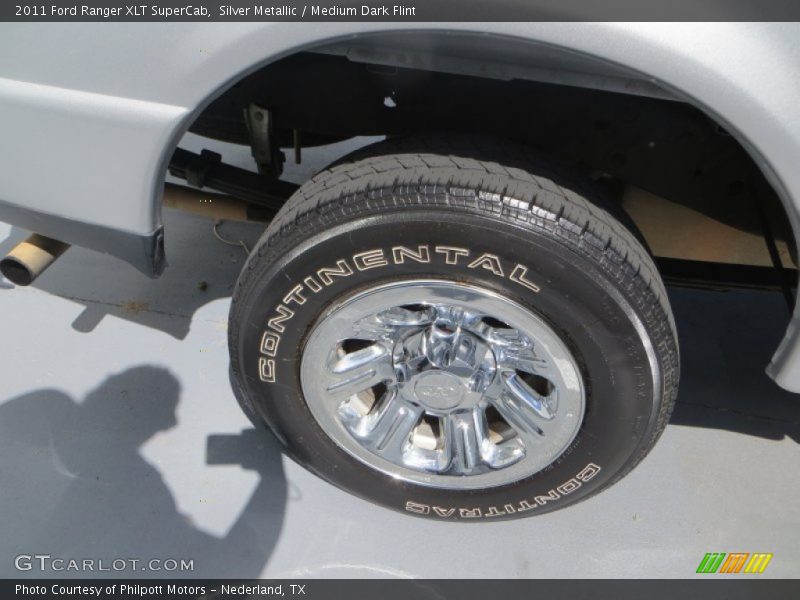 Silver Metallic / Medium Dark Flint 2011 Ford Ranger XLT SuperCab