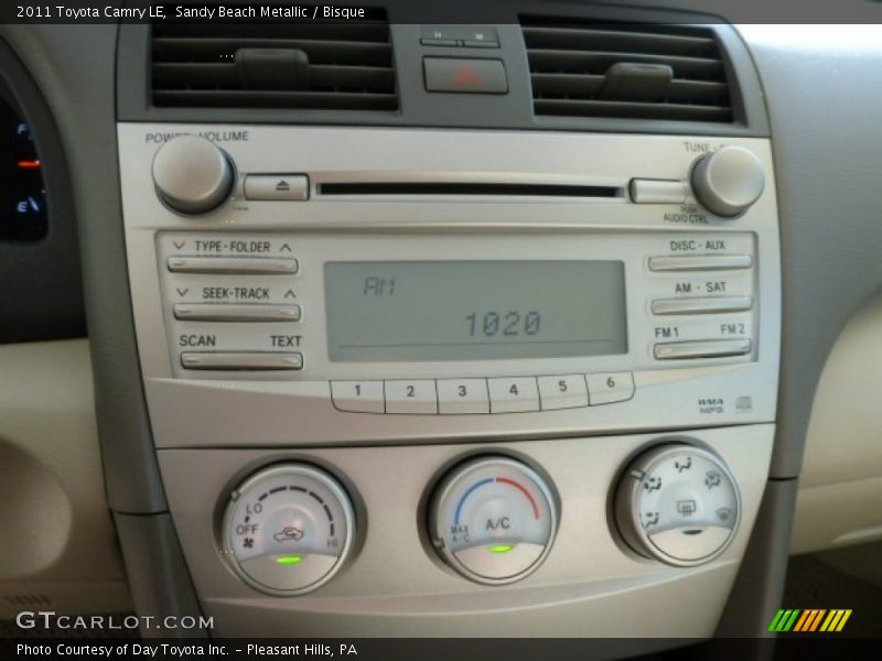 Sandy Beach Metallic / Bisque 2011 Toyota Camry LE