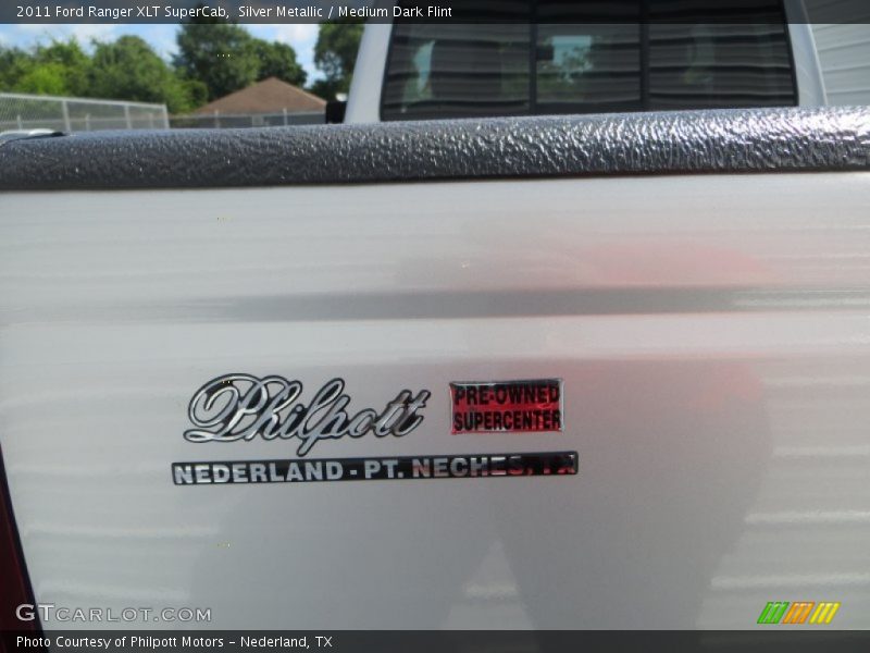 Silver Metallic / Medium Dark Flint 2011 Ford Ranger XLT SuperCab