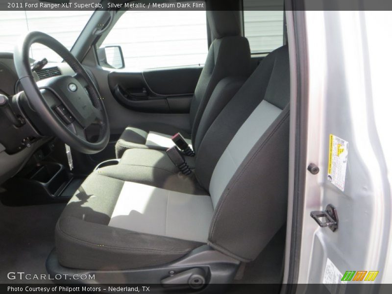 Silver Metallic / Medium Dark Flint 2011 Ford Ranger XLT SuperCab