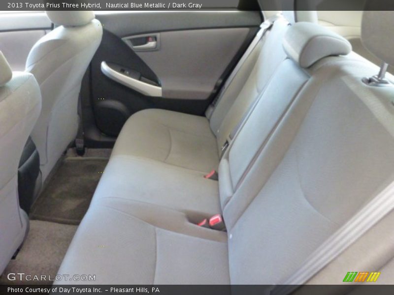 Nautical Blue Metallic / Dark Gray 2013 Toyota Prius Three Hybrid