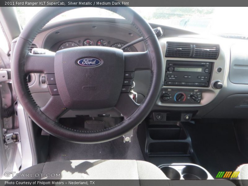 Silver Metallic / Medium Dark Flint 2011 Ford Ranger XLT SuperCab