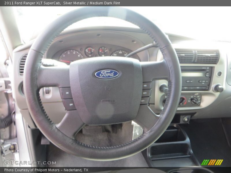 Silver Metallic / Medium Dark Flint 2011 Ford Ranger XLT SuperCab