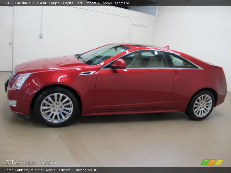 Crystal Red Tintcoat / Ebony/Cashmere 2012 Cadillac CTS 4 AWD Coupe