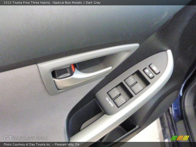 Nautical Blue Metallic / Dark Gray 2013 Toyota Prius Three Hybrid