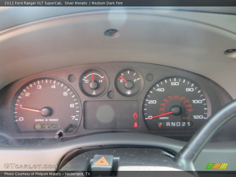 Silver Metallic / Medium Dark Flint 2011 Ford Ranger XLT SuperCab