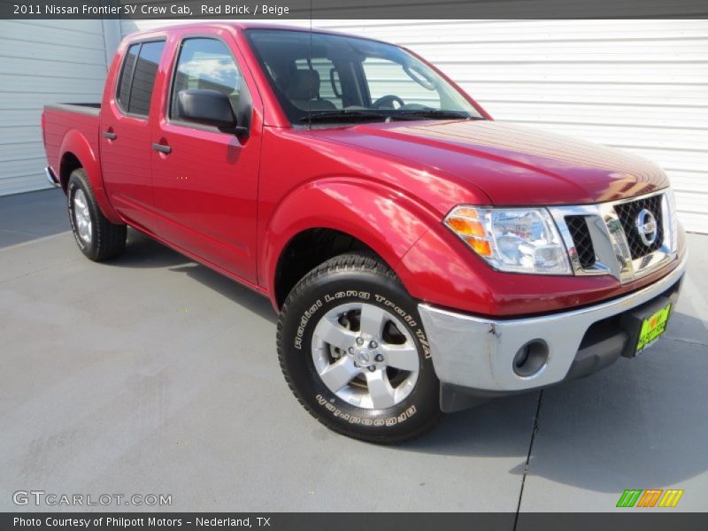 Red Brick / Beige 2011 Nissan Frontier SV Crew Cab