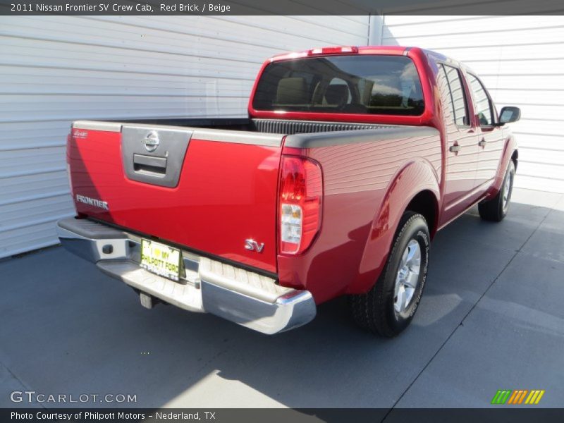 Red Brick / Beige 2011 Nissan Frontier SV Crew Cab