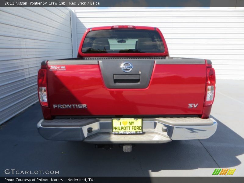 Red Brick / Beige 2011 Nissan Frontier SV Crew Cab