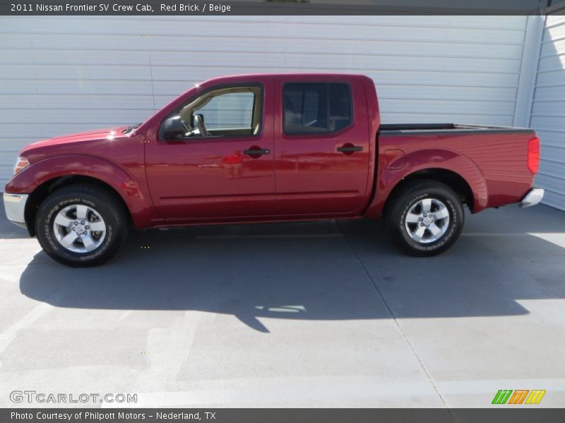 Red Brick / Beige 2011 Nissan Frontier SV Crew Cab