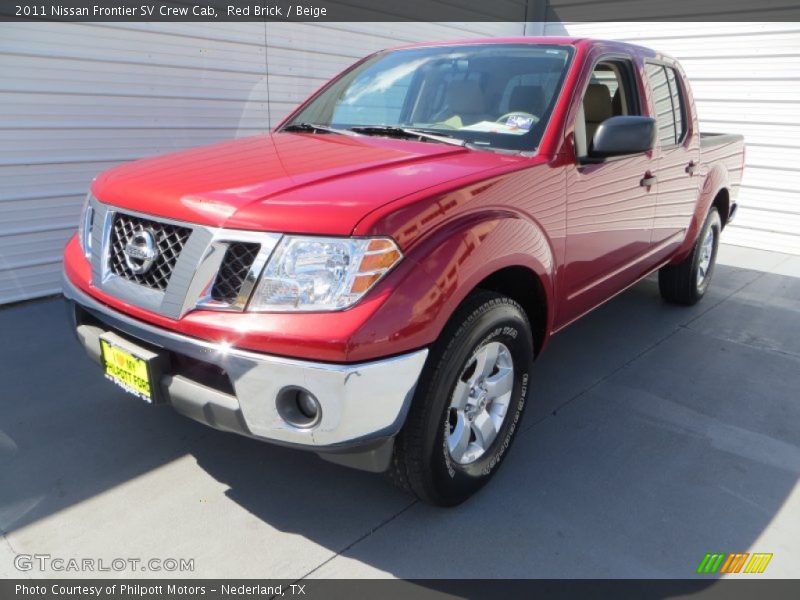 Red Brick / Beige 2011 Nissan Frontier SV Crew Cab