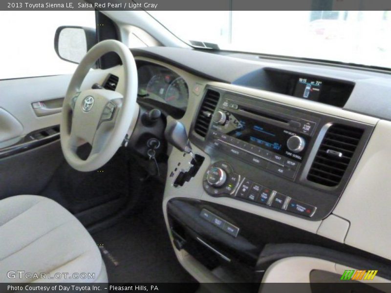 Salsa Red Pearl / Light Gray 2013 Toyota Sienna LE
