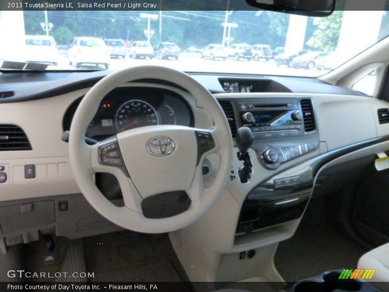 Salsa Red Pearl / Light Gray 2013 Toyota Sienna LE