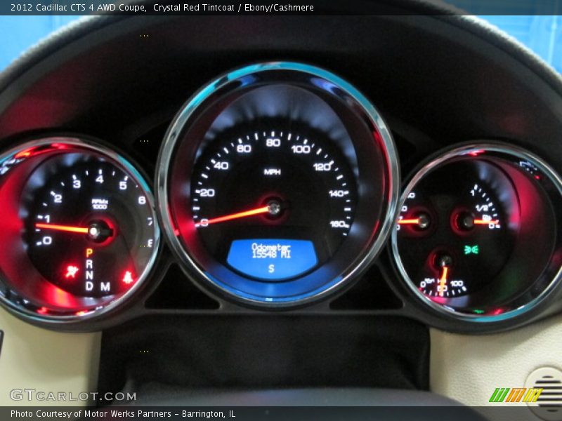 Crystal Red Tintcoat / Ebony/Cashmere 2012 Cadillac CTS 4 AWD Coupe