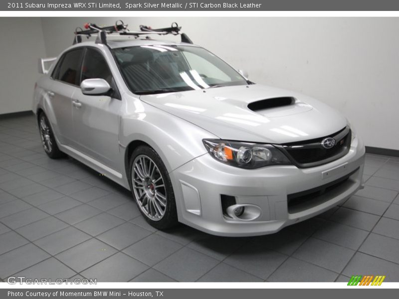 Spark Silver Metallic / STI Carbon Black Leather 2011 Subaru Impreza WRX STi Limited