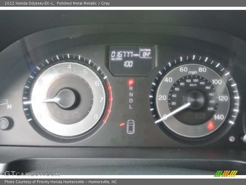Polished Metal Metallic / Gray 2012 Honda Odyssey EX-L