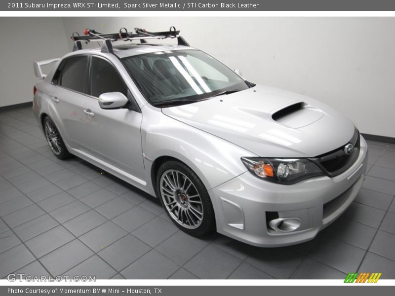 Spark Silver Metallic / STI Carbon Black Leather 2011 Subaru Impreza WRX STi Limited