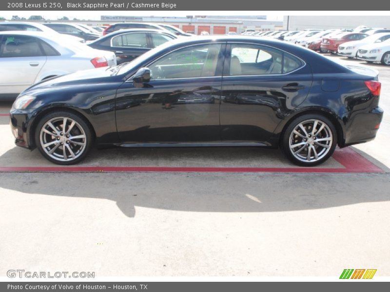 Black Sapphire Pearl / Cashmere Beige 2008 Lexus IS 250