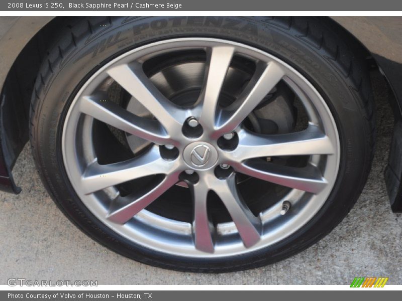 Black Sapphire Pearl / Cashmere Beige 2008 Lexus IS 250