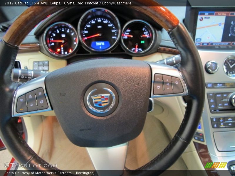 Crystal Red Tintcoat / Ebony/Cashmere 2012 Cadillac CTS 4 AWD Coupe