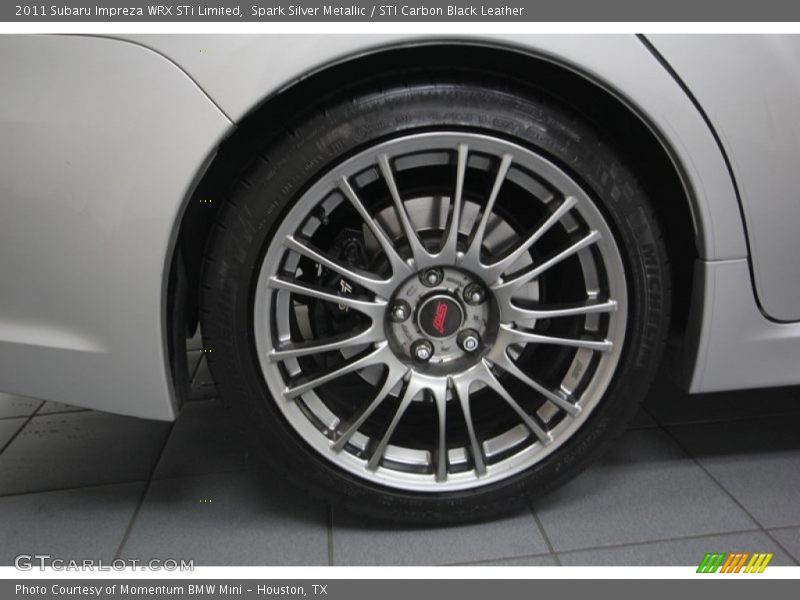 Spark Silver Metallic / STI Carbon Black Leather 2011 Subaru Impreza WRX STi Limited