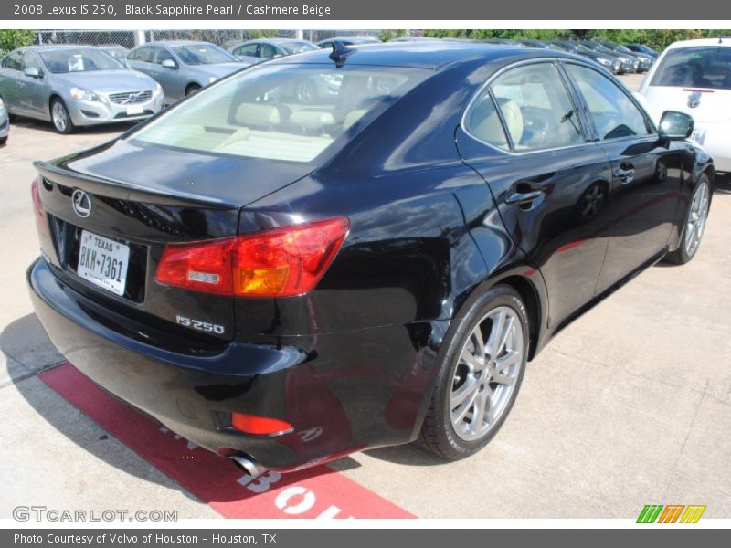 Black Sapphire Pearl / Cashmere Beige 2008 Lexus IS 250