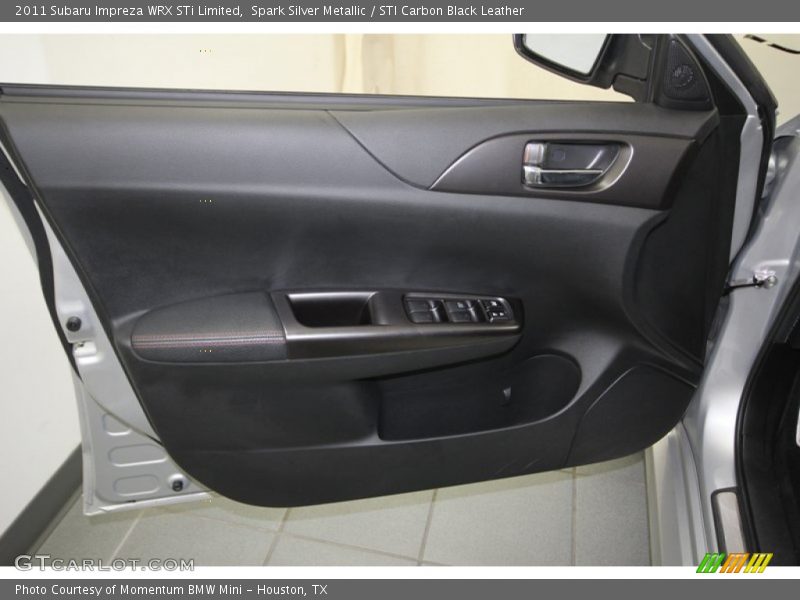 Spark Silver Metallic / STI Carbon Black Leather 2011 Subaru Impreza WRX STi Limited