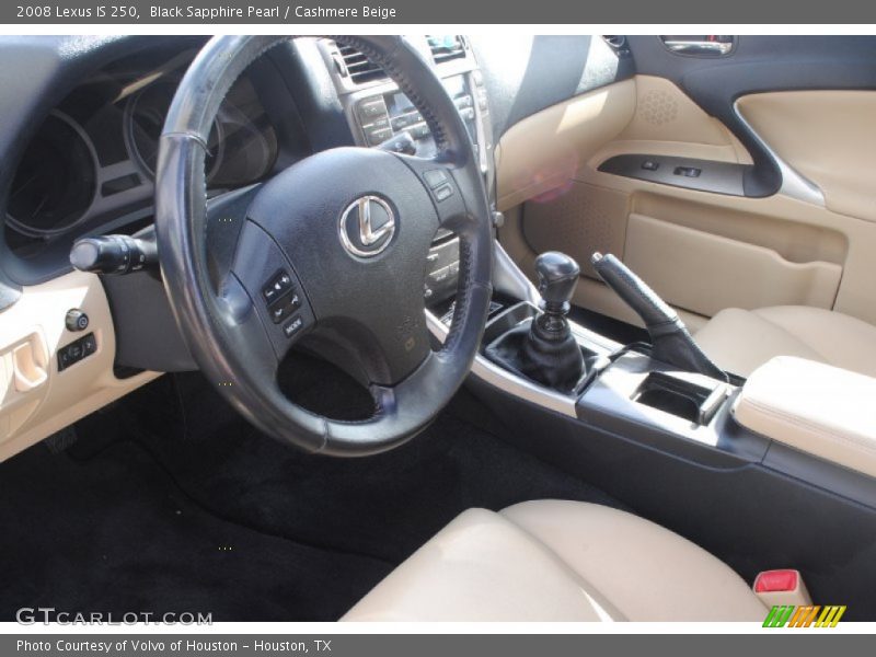 Black Sapphire Pearl / Cashmere Beige 2008 Lexus IS 250