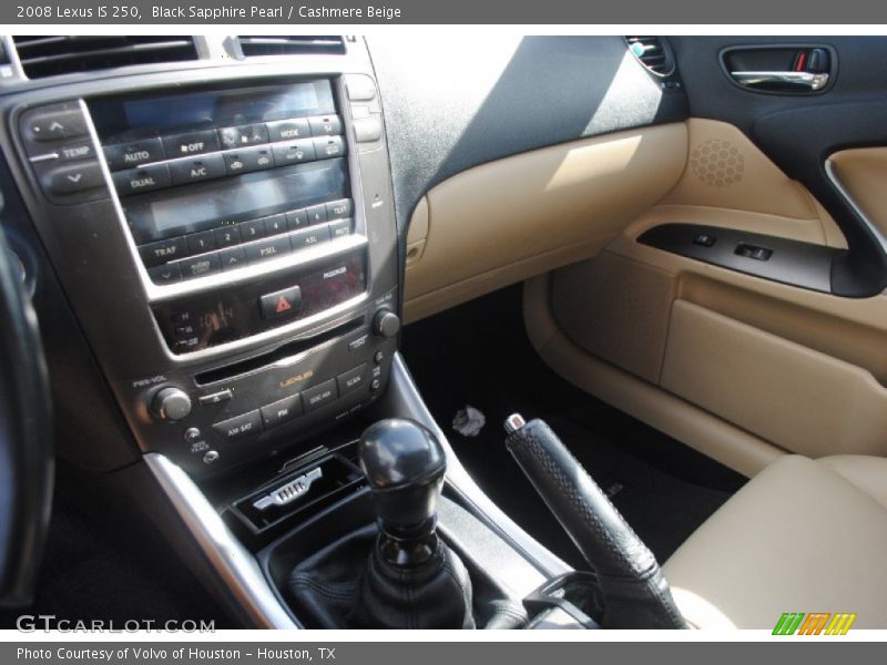Black Sapphire Pearl / Cashmere Beige 2008 Lexus IS 250