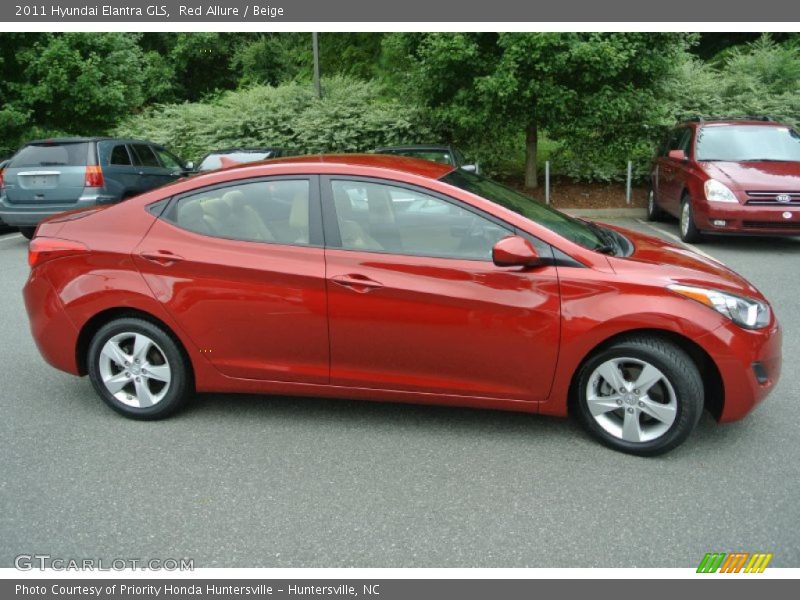 Red Allure / Beige 2011 Hyundai Elantra GLS