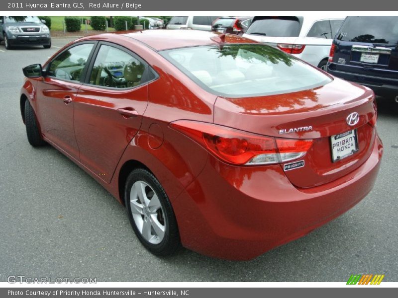 Red Allure / Beige 2011 Hyundai Elantra GLS
