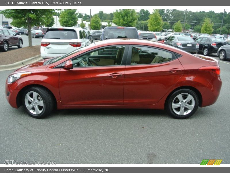 Red Allure / Beige 2011 Hyundai Elantra GLS