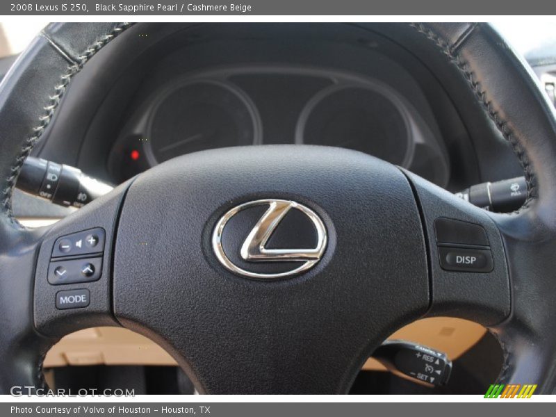 Black Sapphire Pearl / Cashmere Beige 2008 Lexus IS 250
