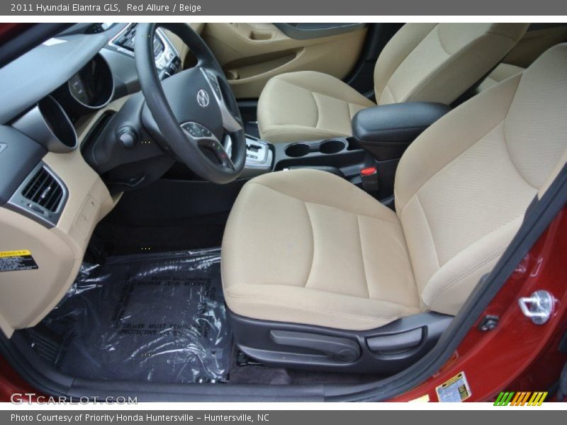 Red Allure / Beige 2011 Hyundai Elantra GLS