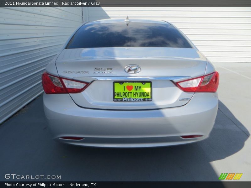 Radiant Silver / Gray 2011 Hyundai Sonata Limited