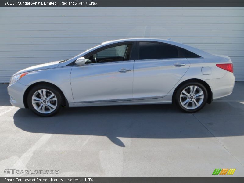Radiant Silver / Gray 2011 Hyundai Sonata Limited