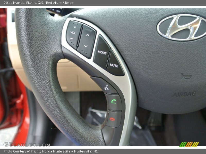 Red Allure / Beige 2011 Hyundai Elantra GLS