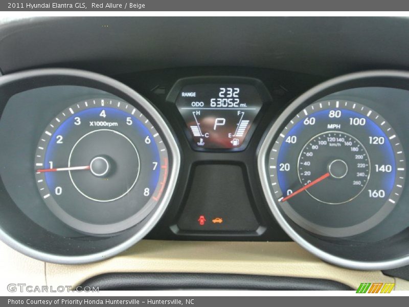 Red Allure / Beige 2011 Hyundai Elantra GLS
