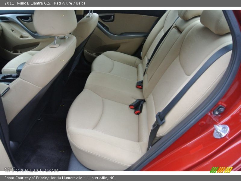 Red Allure / Beige 2011 Hyundai Elantra GLS