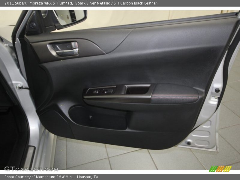Spark Silver Metallic / STI Carbon Black Leather 2011 Subaru Impreza WRX STi Limited