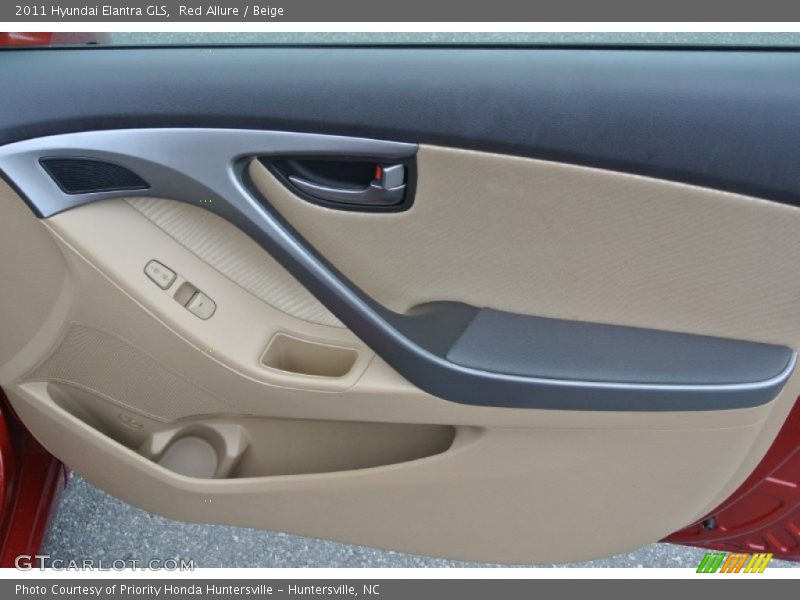 Red Allure / Beige 2011 Hyundai Elantra GLS
