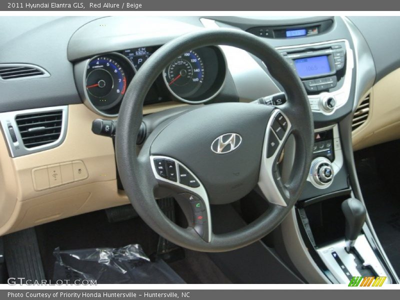 Red Allure / Beige 2011 Hyundai Elantra GLS