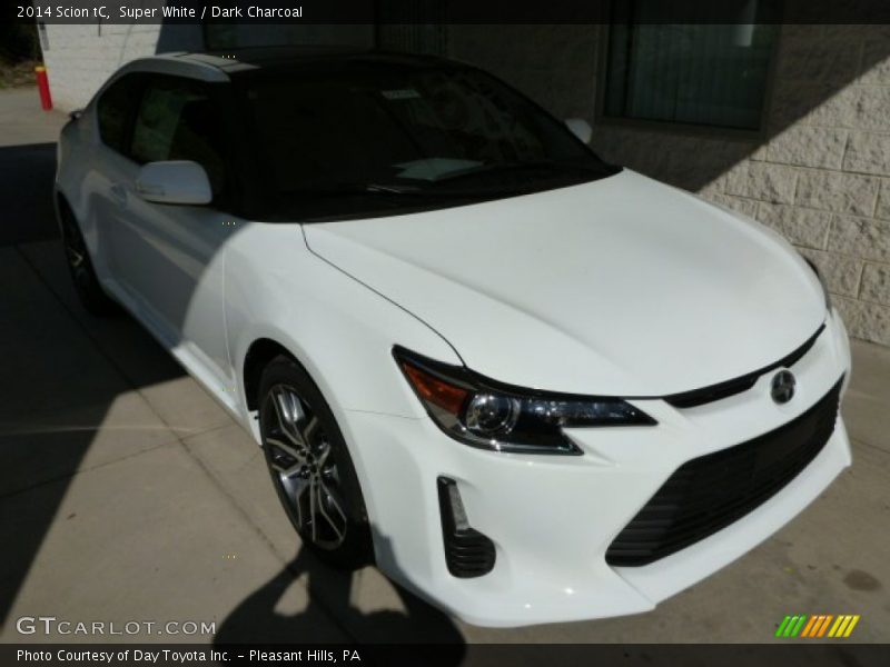 Super White / Dark Charcoal 2014 Scion tC