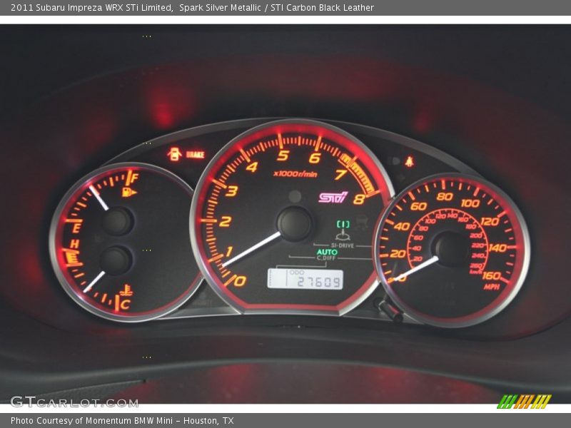 Spark Silver Metallic / STI Carbon Black Leather 2011 Subaru Impreza WRX STi Limited