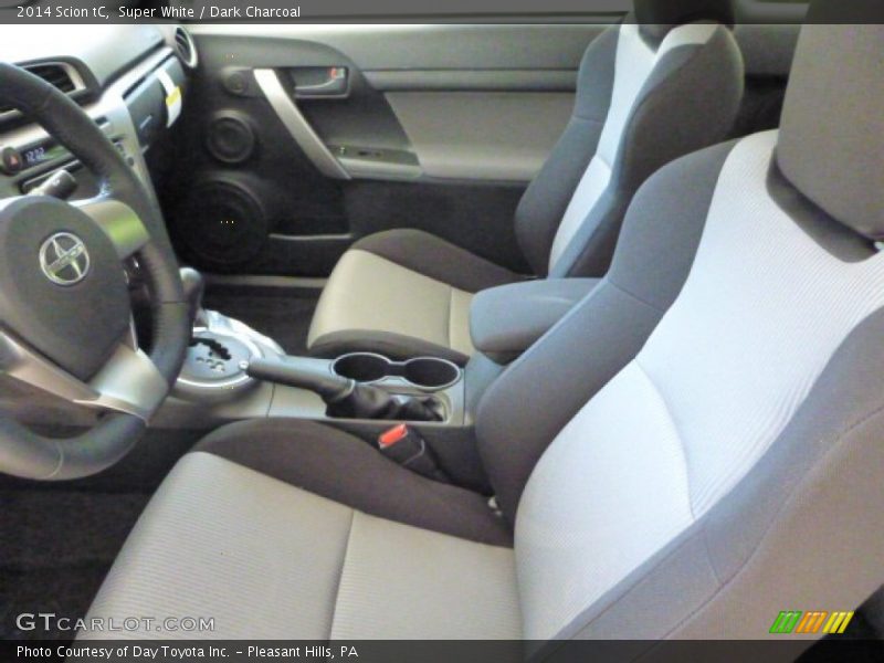 Super White / Dark Charcoal 2014 Scion tC