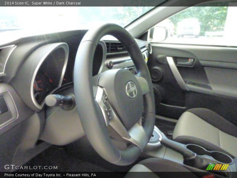 Super White / Dark Charcoal 2014 Scion tC