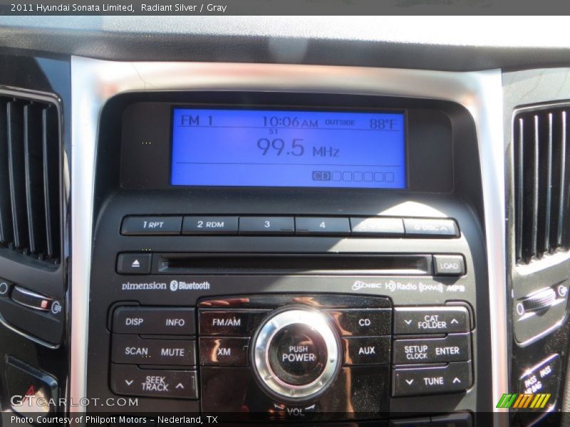 Radiant Silver / Gray 2011 Hyundai Sonata Limited