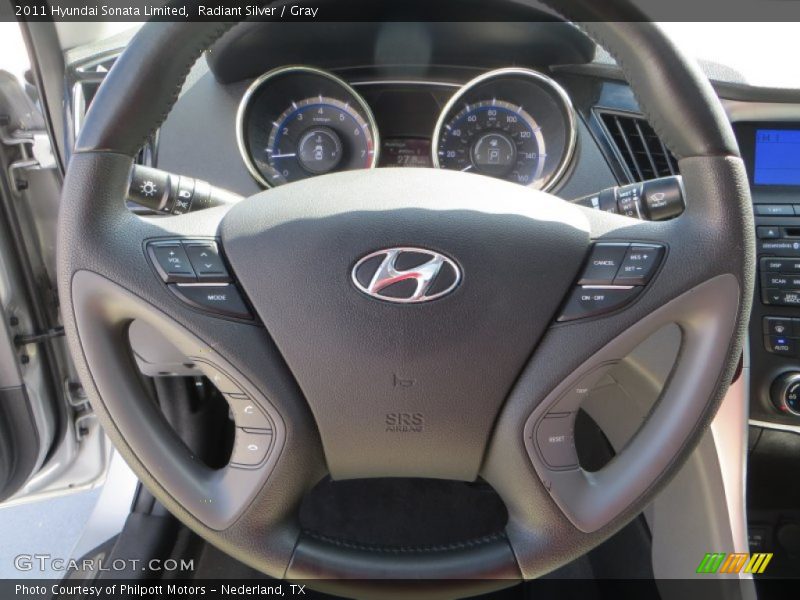 Radiant Silver / Gray 2011 Hyundai Sonata Limited